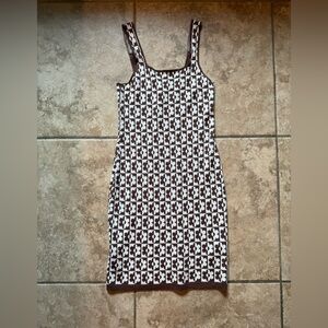 NWOT Hollister Floral Checkered Sweater Midi Dress